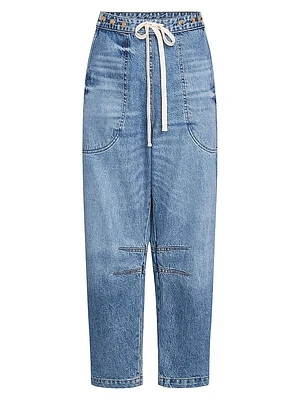 Jetties Beach Barrel-Leg Jeans