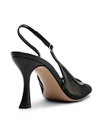 Olivia 85MM Mesh & Leather Pumps
