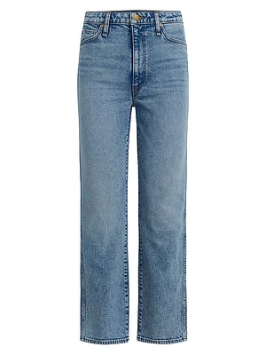 Brooks Nader x Hudson Breaux High-Rise Straight Ankle Jeans