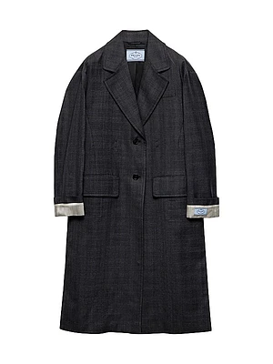 Single-Breasted Wool Coat