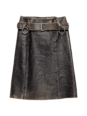 Leather Miniskirt
