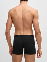 Three-Pack of Stretch-Cotton Boxer Briefs with Logos