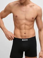 Three-Pack of Stretch-Cotton Boxer Briefs with Logos
