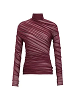 Ruched Top Jersey Voile