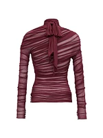 Ruched Top Jersey Voile