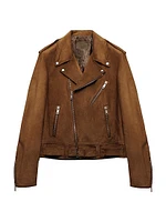 Suede Biker Jacket