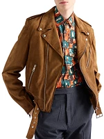Suede Biker Jacket
