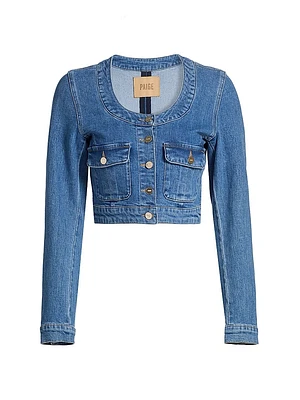 Kiara Denim Crop Jacket