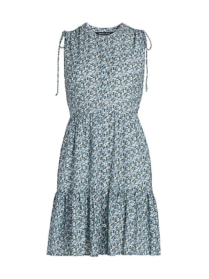 Yulianna Floral Cotton-Blend Minidress
