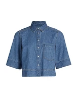 Spruce Denim Crop Top
