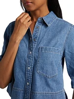 Spruce Denim Crop Top