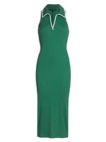 Darien Stretch-Cotton Sleeveless Midi-Dress