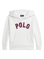 Little Boy's & Logo Fleece Hoodie