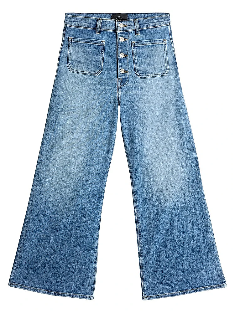 Jo Stretch Ultra High-Rise Wide-Leg Crop Jeans