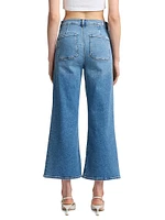 Jo Stretch Ultra High-Rise Wide-Leg Crop Jeans