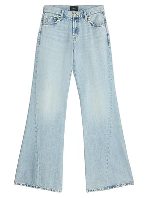 Spencer Low-Rise Seamed Flare Jeans