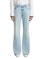 Spencer Low-Rise Seamed Flare Jeans