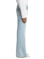 Spencer Low-Rise Seamed Flare Jeans