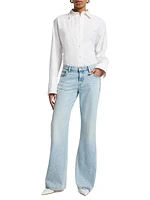 Spencer Low-Rise Seamed Flare Jeans