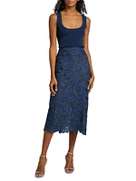 Silk-Blend Rib-Knit Tank