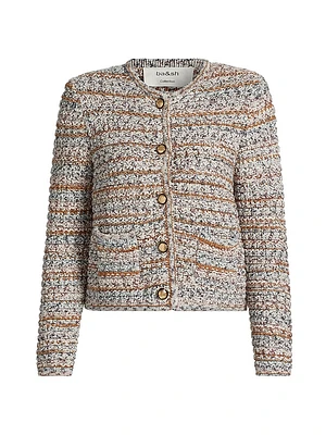 Mixed Knit Cardigan