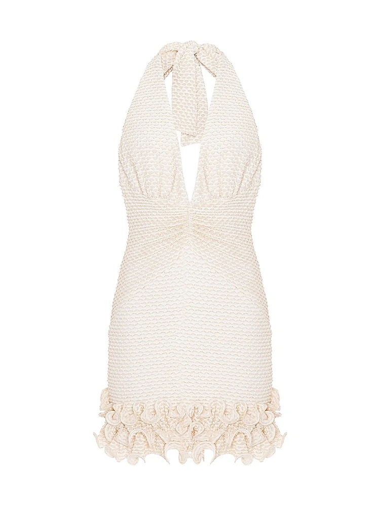 Gavea Mesh Plunge Minidress