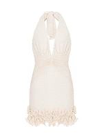 Gavea Mesh Plunge Minidress
