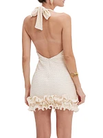 Gavea Mesh Plunge Minidress