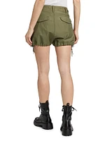 Marianne Cotton Mid-Rise Cargo Shorts