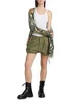 Marianne Cotton Mid-Rise Cargo Shorts