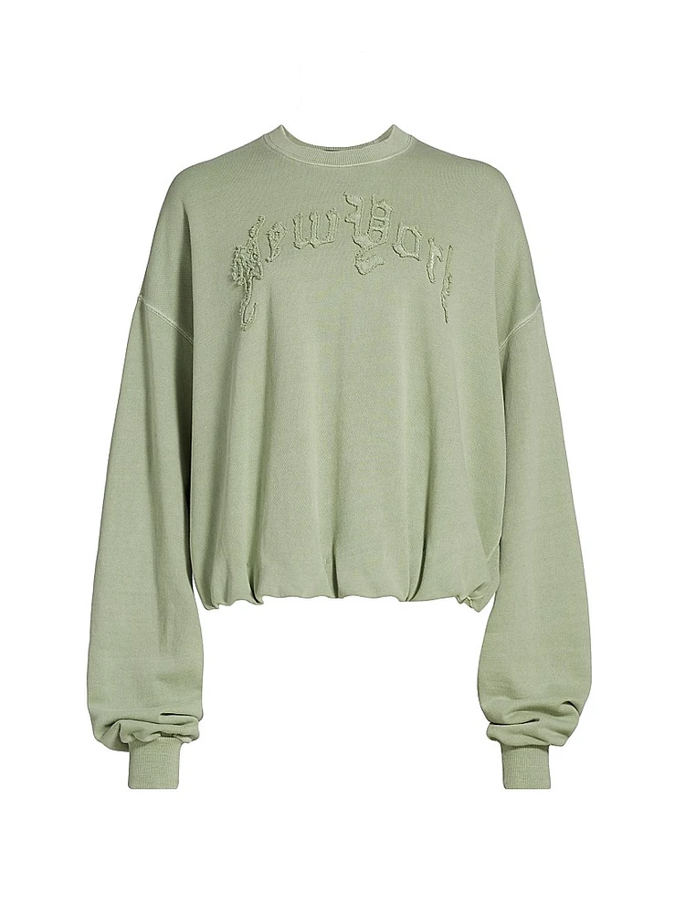 New York Balloon-Sleeve Sweatshirt