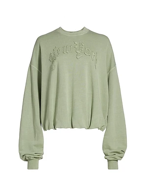 New York Balloon-Sleeve Sweatshirt