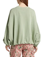 New York Balloon-Sleeve Sweatshirt