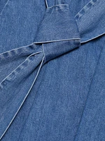 Chassidy Chambray Halterneck Midi-Shirtdress