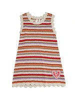 Little Girl's & Lucky Stripes Knit Dress