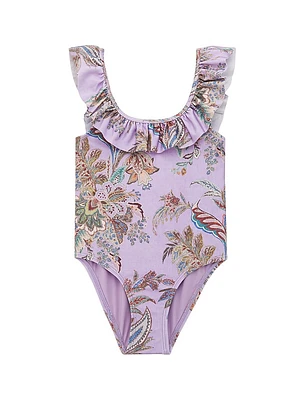 Girl's Paisley One-Piece Swimsuit