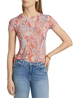 Ressi Crewneck Paisley T-Shirt