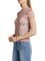 Ressi Crewneck Paisley T-Shirt