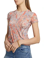 Ressi Crewneck Paisley T-Shirt
