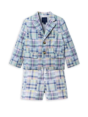 Little Boy's & Patchwork Suit Set