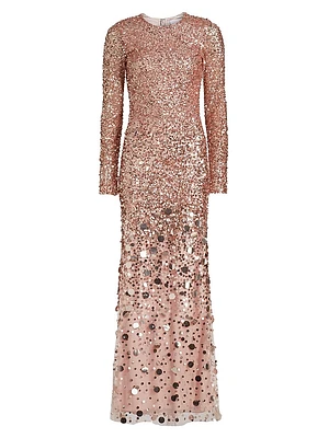 Elle Embellished Sheath Gown