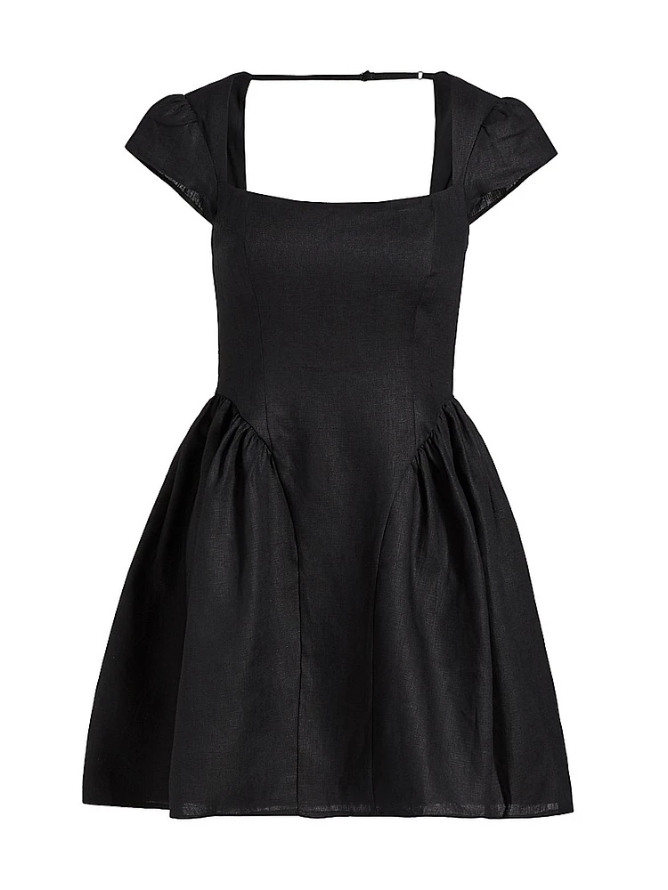Oaklyn Linen A-Line Minidress