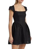 Oaklyn Linen A-Line Minidress