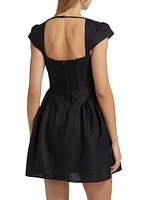 Oaklyn Linen A-Line Minidress