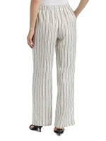 Olina Linen Striped Pants
