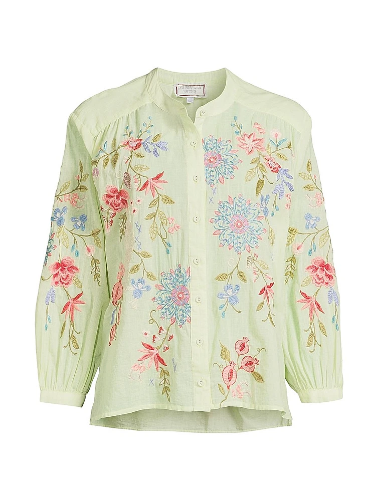 Kamiko Shirred Yoke Blouse