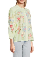 Kamiko Shirred Yoke Blouse