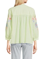 Kamiko Shirred Yoke Blouse