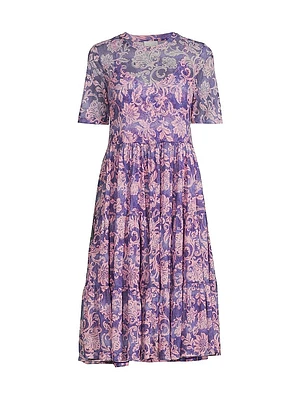 Florentina Mesh Tiered Dress