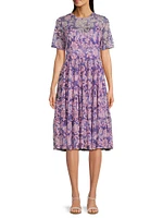 Florentina Mesh Tiered Dress